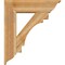 Ekena Millwork Merced Traditional Rough Sawn Bracket w/ Offset Brace, Western Red Cedar, 8"W x 28"D x 32"H BKT0806X28X32MRC01RWR - alternate 2